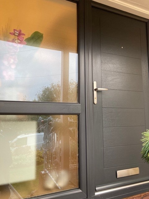 MONZA SOLID SIEPANEL LEFT ANTHRACITE GREY