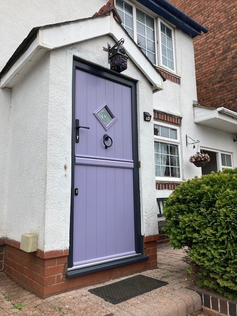 STABLE DOOR FLINT 1 LAVENDER & ANTHRACITE FRAME