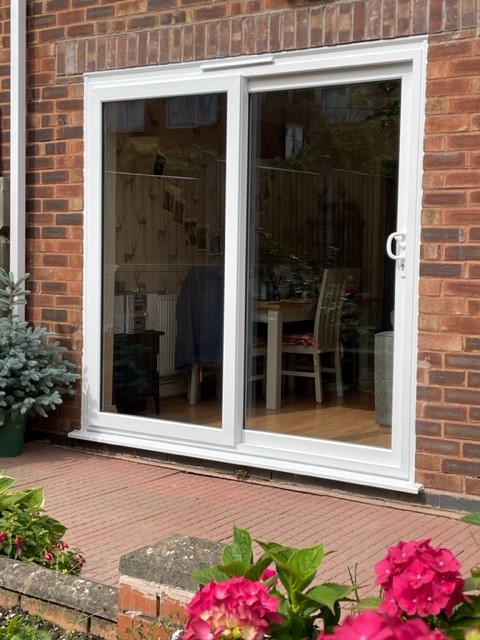 WHITE UPVC SLIDING PATIO